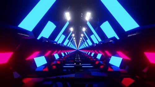 Space Triangles Tunnel Loop