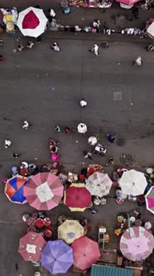 Vibrant street market in Accra, Ghana showcasing local life and commerce