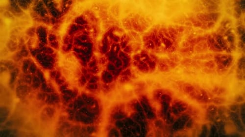 Abstract Flowing Fire and Lava Energy Motion Background Loop