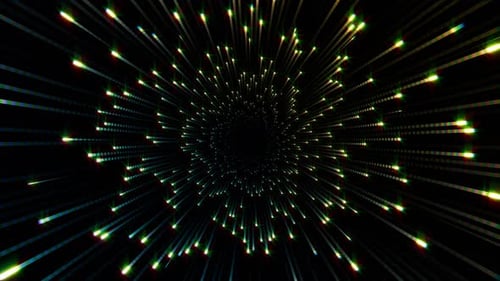 Luz de neón abstracta Trail Vj Loop 01 4K