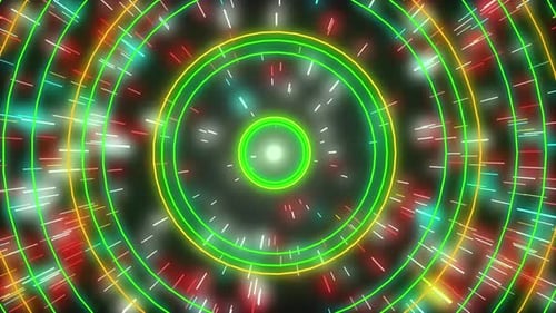 Abstract vj tunnel loop background