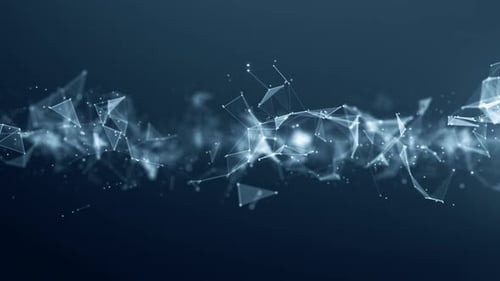 Animated Plexus Network Connection Loop Background