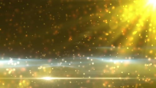 Yellow light beam award particles