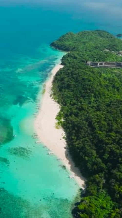 Praia de Puka Shell, Boracay, Filipinas