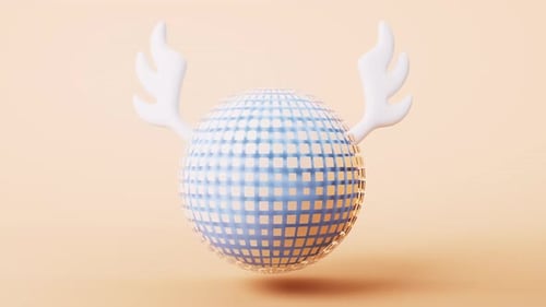 Loop digital earth with wings