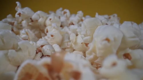Popcorn Falling in Close Up, Food Theme