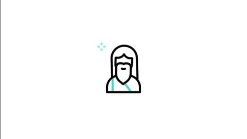 Animierte Jesus-Ikone