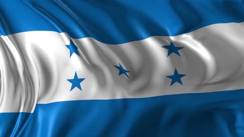 Waving Honduras Flag Seamless Loop
