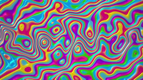 Colorful Retro Psychedelic Trippy Background