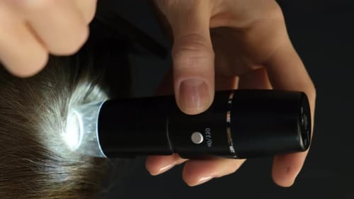 Closeup Diagnostic Complex for Microscopic Examination of Hair and Skin of the Scalp