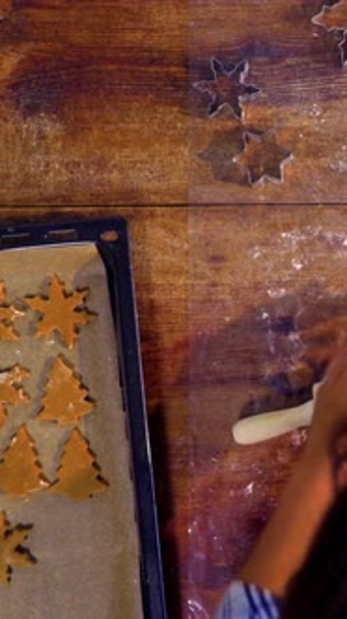 Vertical View Of Homemade Cookies