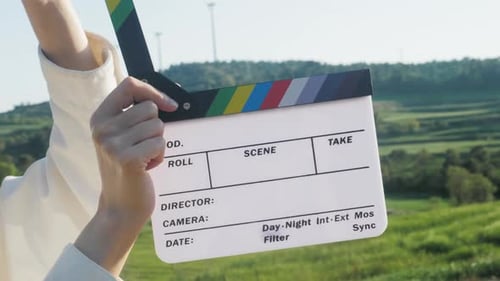 Clapperboard Nahaufnahme