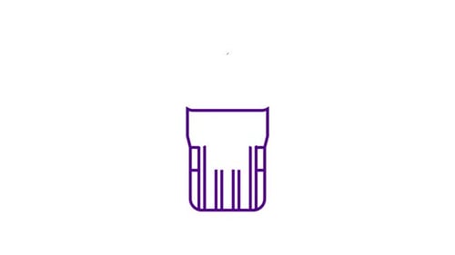 Animiertes Cocktail-Symbol