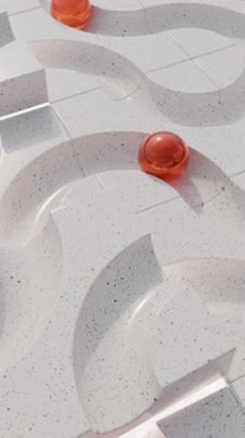 Looping Spheres 3D Satisfying Animation