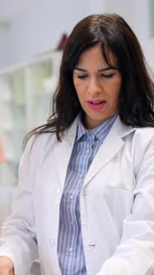 Medical Professionals Discussing Human Anatomy