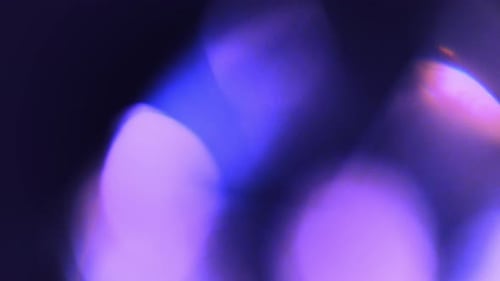 Purple and blue light bokeh effect