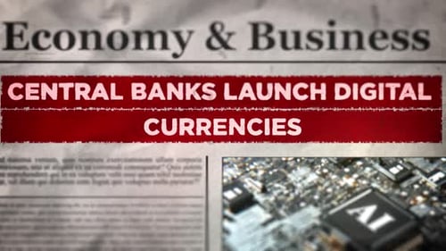 Newspaper Headline Reveal for Economy and Business News