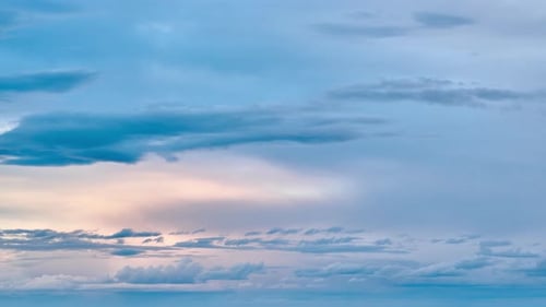 Blue Sky Time Lapse at Sunset
