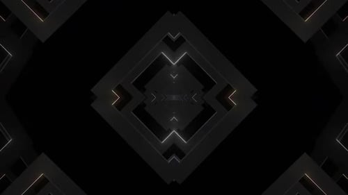 Design abstrait symétrique avec lignes fluo