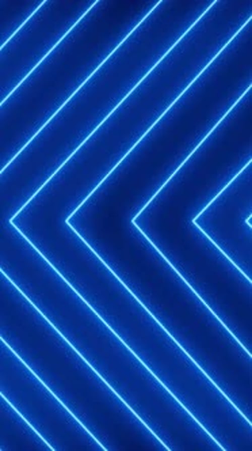 Animated Blue Neon Diagonal Lines Looping Background