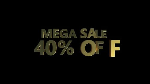 Mega Sale 40% Off