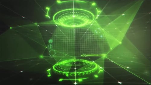 Hi Tech Green Loopable Background