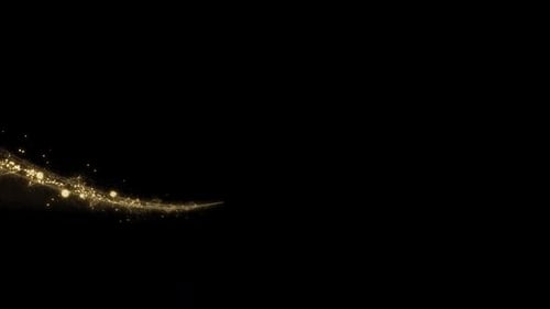 Elegant Bokeh Light Trail Glowing on Alpha