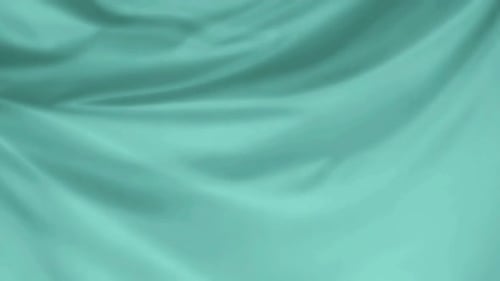 Flowing Teal Fabric Motion Background