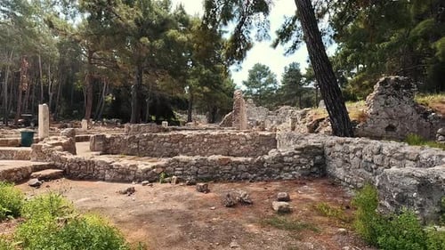 Phaselis Ancient City in Kemer of Antalya or Faselis Was a Greek and Roman City Coast Ancient Lycia