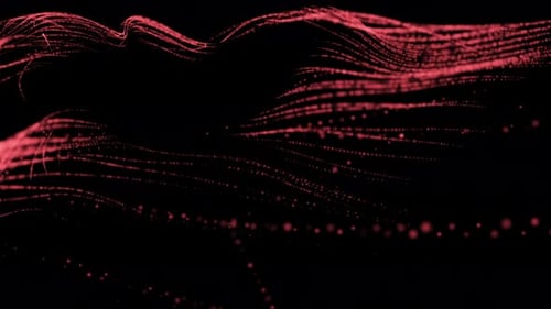 Red glowing lines loop