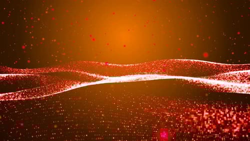 Abstract wave particles background