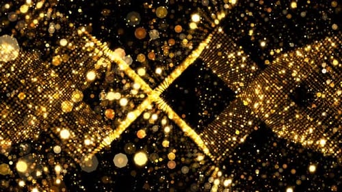 Geometric Particles Stage Animation Bacground