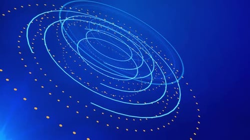 Interface HUD futuriste abstraite