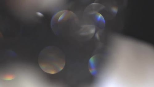 Beautiful White and silver abstract Bokeh Shine- Close Up Shot