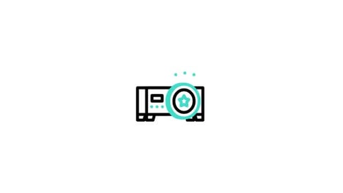 Icono animado del proyector