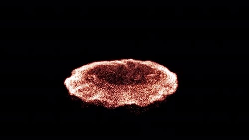 Glowing Particle Reveal Effect Transition