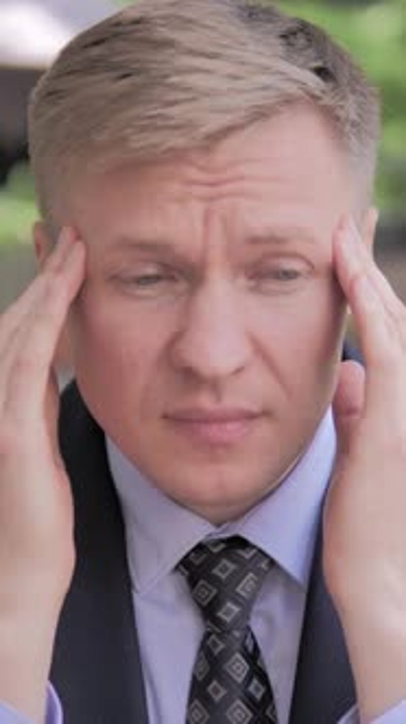 Man in Glasses at Computer with Headache, People Stock Footage ft. man ...