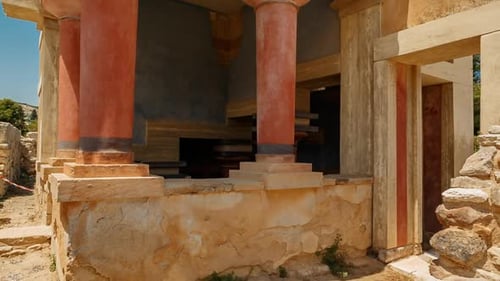 Minoan Palace of Knossos, Heraklion, Crete, Greece