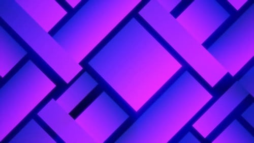 Purple patterns futuristic energy glowing from rectangles and squares background