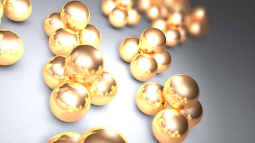 Dynamic Golden Spheres Abstract Background Motion