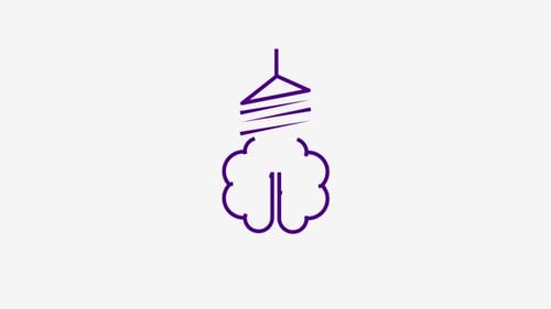 Minimalist Brain Lightbulb Concept Animation