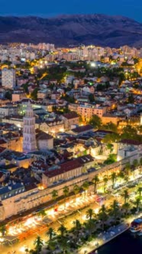 Vertical View Of Split Old Town, Croatia