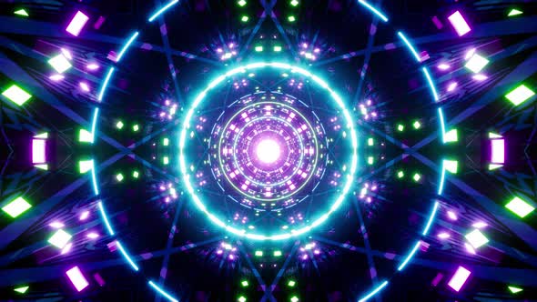 Glowing Psychedelic Trance Visual Art Loop, Backgrounds Motion Graphics ...