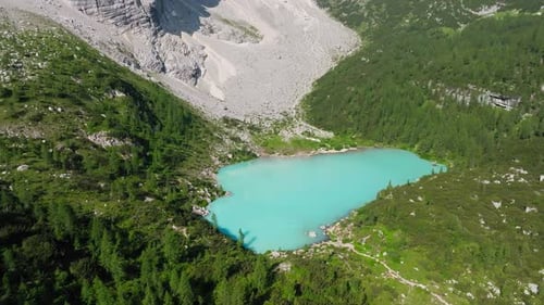 Lake Sorapis in Dolomites, Italy