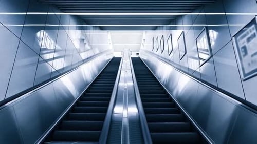 Infinite Escalator Camera Rise Futuristischer Hintergrund