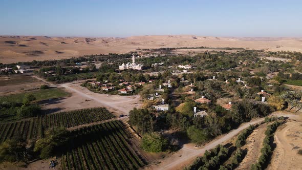 Neot Smadar Art Center and Kibbutz Aerial View in Israel's Southern ...
