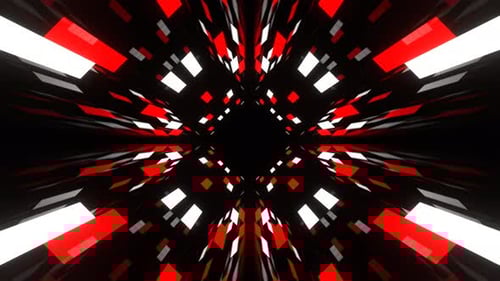 Movement Of Red And White Colored Lines Background Vj Loop In 4K