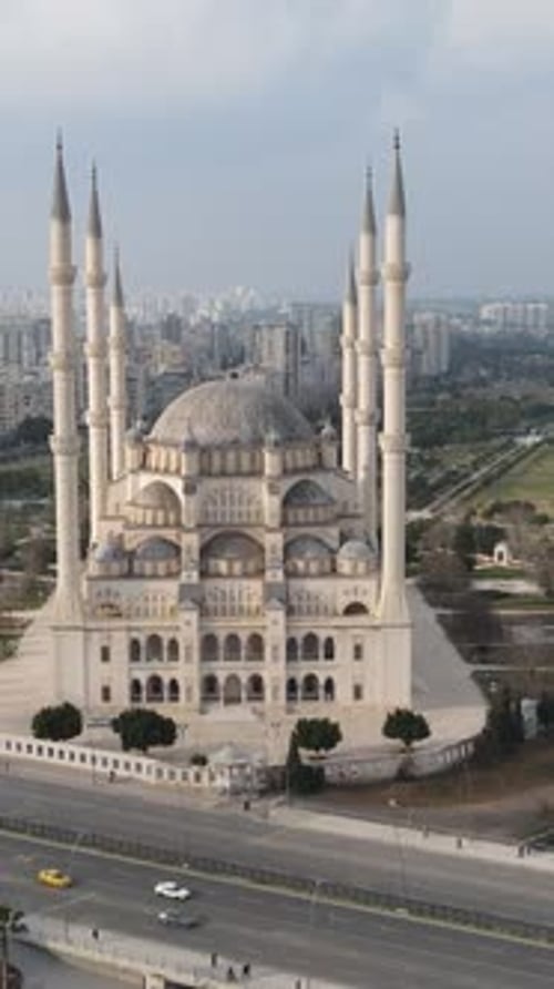 Luftaufnahme der Sabanci-Moschee