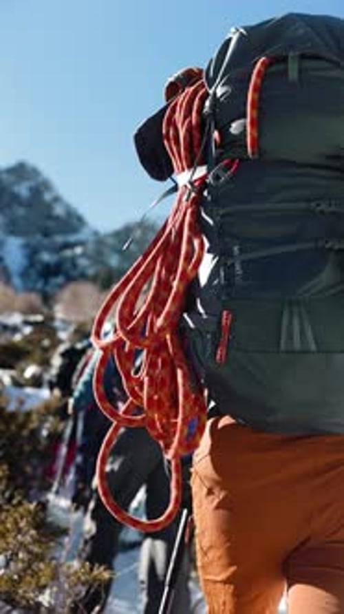 Mountaineering Equipment Outdoor Activities at the Mountain