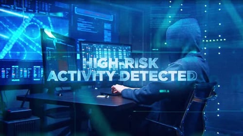 High-Risk Activity Detected Glitch Title for Cybersecurity